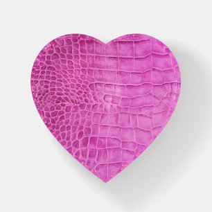 Faux Hot Pink Leather Paperweight