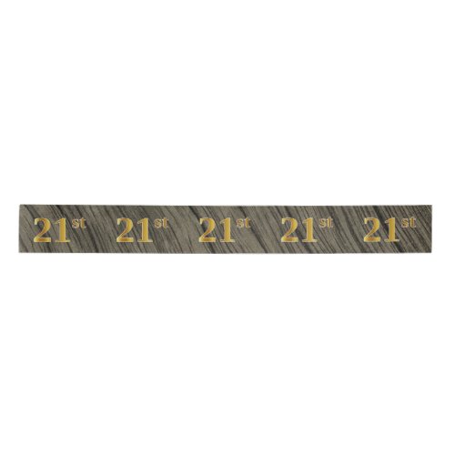 FauxImitation Gold 21st Event Number Rustic Satin Ribbon