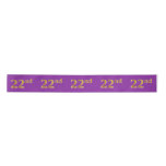 [ Thumbnail: Faux/Imitation Gold "22nd" Event Number (Purple) Ribbon ]