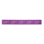 [ Thumbnail: Faux/Imitation Gold "23rd" Event Number (Purple) Ribbon ]