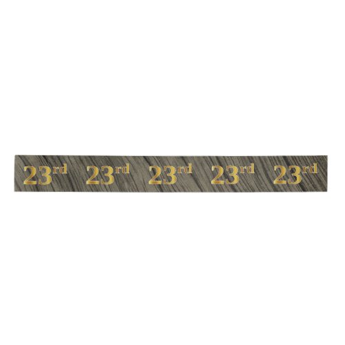 FauxImitation Gold 23rd Event Number Rustic Satin Ribbon