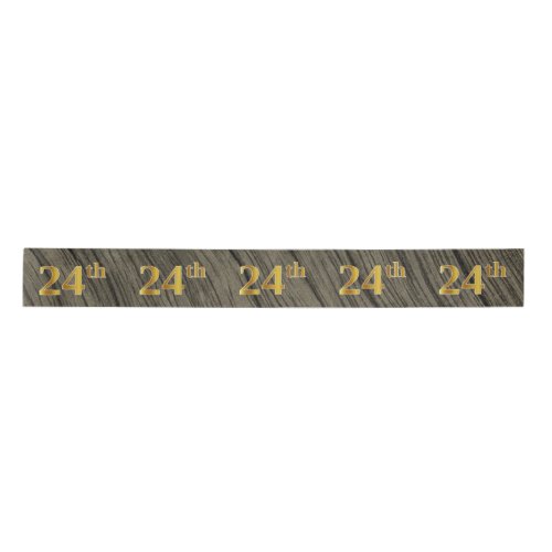 FauxImitation Gold 24th Event Number Rustic Satin Ribbon