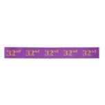 [ Thumbnail: Faux/Imitation Gold "32nd" Event Number (Purple) Ribbon ]