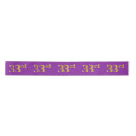 [ Thumbnail: Faux/Imitation Gold "33rd" Event Number (Purple) Ribbon ]