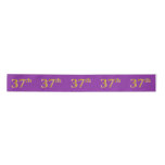 [ Thumbnail: Faux/Imitation Gold "37th" Event Number (Purple) Ribbon ]