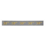 [ Thumbnail: Faux/Imitation Gold "38th" Event Number (Gray) Ribbon ]