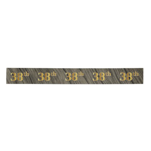 FauxImitation Gold 38th Event Number Rustic Satin Ribbon