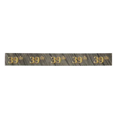 FauxImitation Gold 39th Event Number Rustic Satin Ribbon