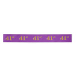 [ Thumbnail: Faux/Imitation Gold "41st" Event Number (Purple) Ribbon ]
