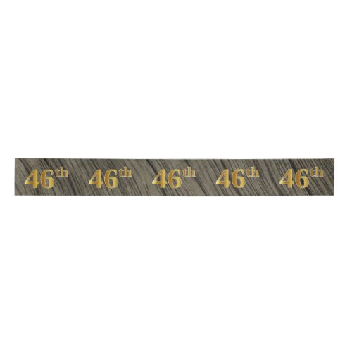 FauxImitation Gold 46th Event Number Rustic Satin Ribbon