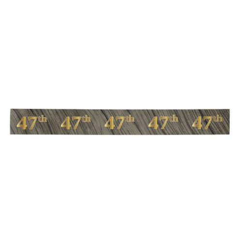 FauxImitation Gold 47th Event Number Rustic Satin Ribbon