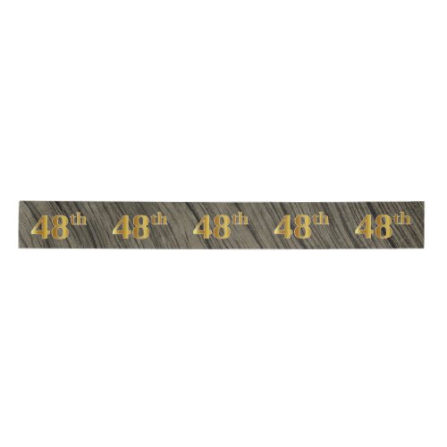 FauxImitation Gold 48th Event Number Rustic Satin Ribbon
