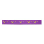 [ Thumbnail: Faux/Imitation Gold "51st" Event Number (Purple) Ribbon ]