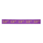[ Thumbnail: Faux/Imitation Gold "53rd" Event Number (Purple) Ribbon ]