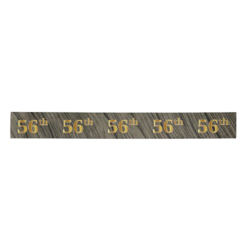 FauxImitation Gold 56th Event Number Rustic Satin Ribbon