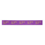 [ Thumbnail: Faux/Imitation Gold "57th" Event Number (Purple) Ribbon ]