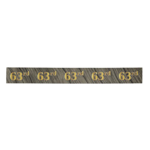 FauxImitation Gold 63rd Event Number Rustic Satin Ribbon
