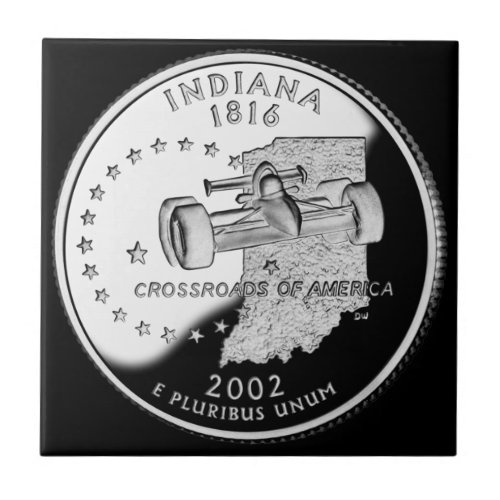 Faux Indiana State Quarter Tile