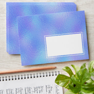 Faux Iridescent Foil Envelopes