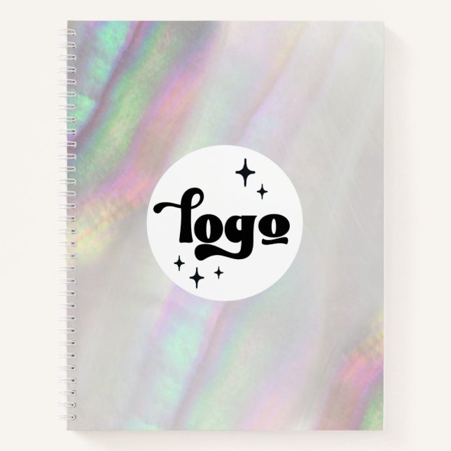 faux iridescent shell notebook (Front)