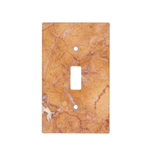 Faux Italian Marble Light Switch Cover (Front)