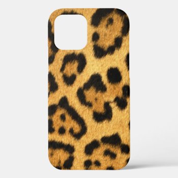 Faux Jaguar Skin Iphone 12 Case by Digitalbcon at Zazzle