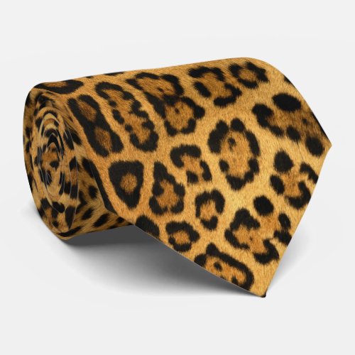 Faux Jaguar Skin Mens Tie