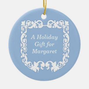 Faux Jasperware Ceramic Ornament