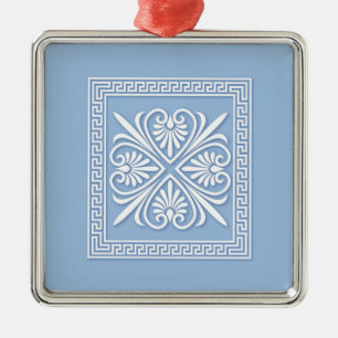 Faux Jasperware Metal Ornament