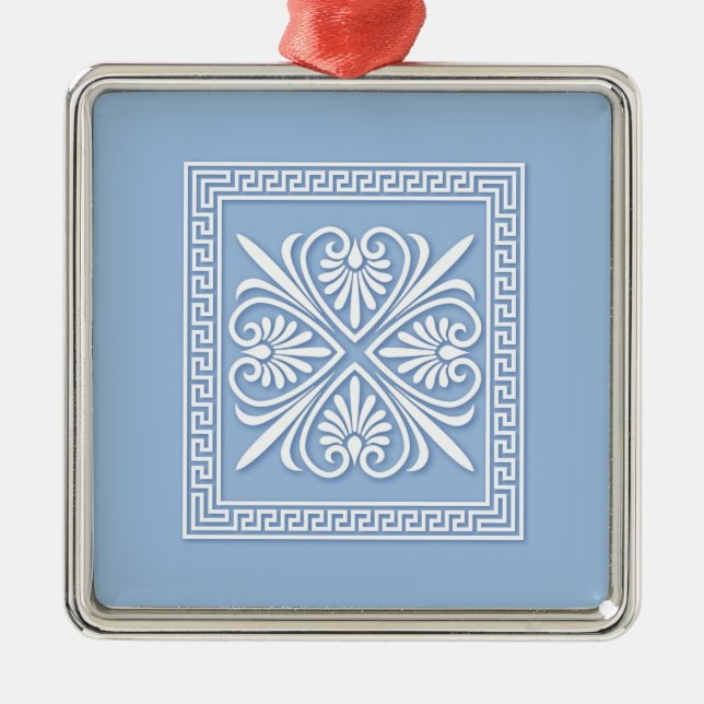 Faux Jasperware Metal Ornament (Front)