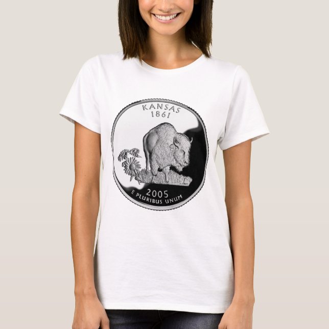 Faux Kansas State Quarter T-Shirt (Front)