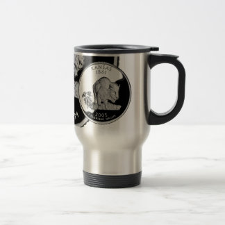Faux Kansas State Quarter Travel Mug