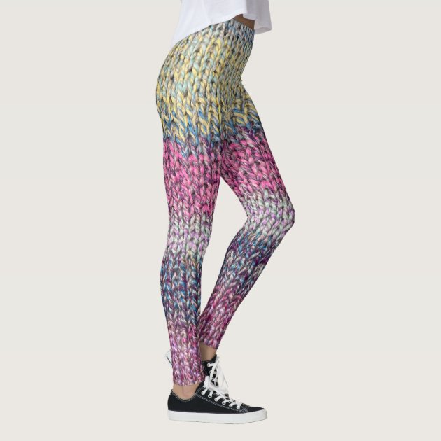 Colorful knit clearance leggings