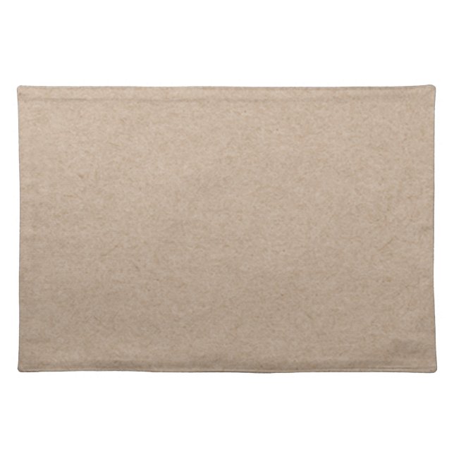 Faux Kraft Paper Background Cloth Placemat (Front)