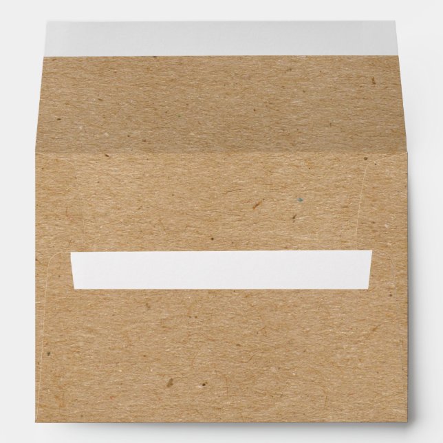 Faux Kraft Paper Return Address Envelope (Back (Bottom))