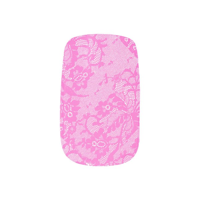 Faux lace minx nail wraps (Right Thumb)