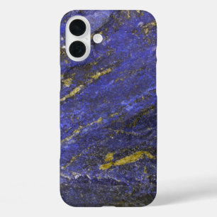 Faux lapis lazuli gem gemstone mineral hipster iPhone 16 plus case