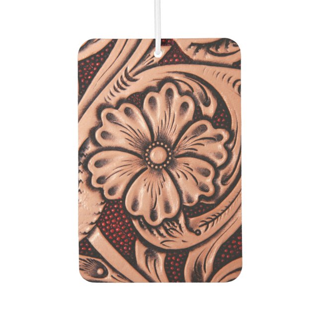 Faux leather air freshener (Front)