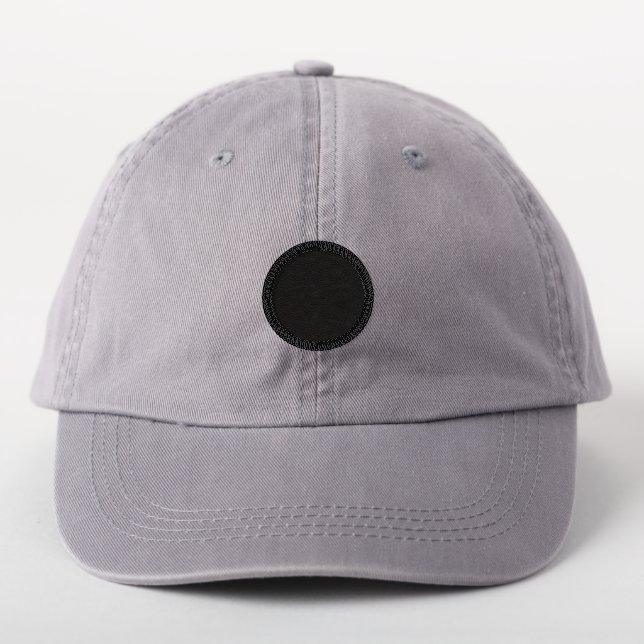 Faux Leather Black Patch (On Headwear)