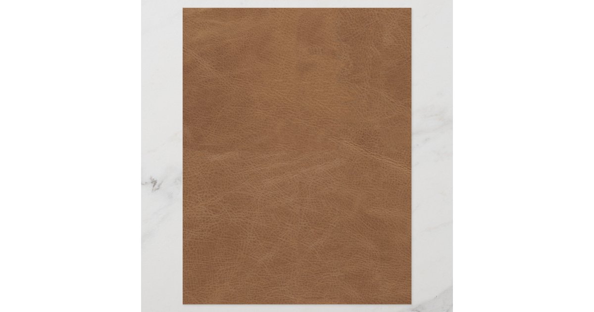 Faux Leather Brown Scrapbook Paper Zazzle