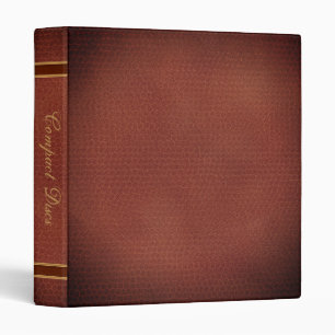 Faux Leather Elegant Compact Discs CD Library Book Binder