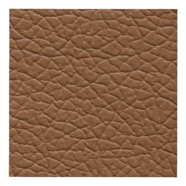Faux leather light brown shades major texture. abs canvas print (Front)