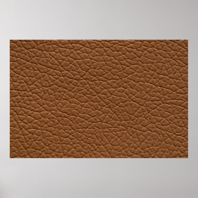 Faux leather light brown shades major texture. abs poster (Front)