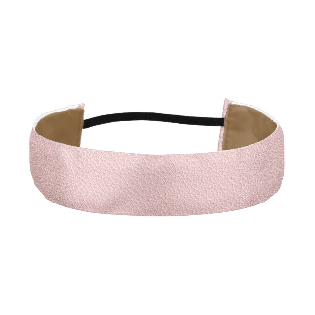Faux Leather Light Pink Headband (Front)