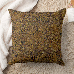 "Faux Leather Look" Throw Pillow