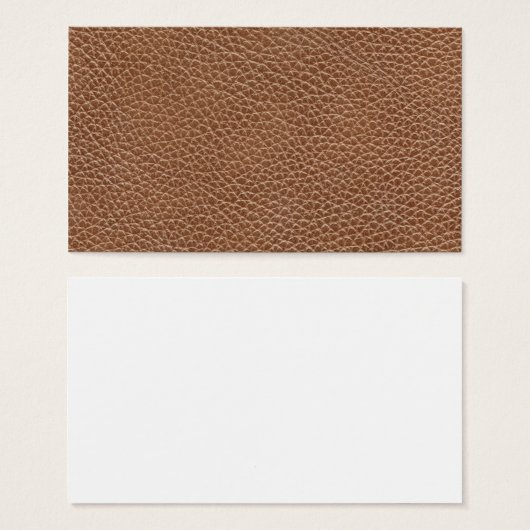 Faux Leather Natural Brown (Front & Back)