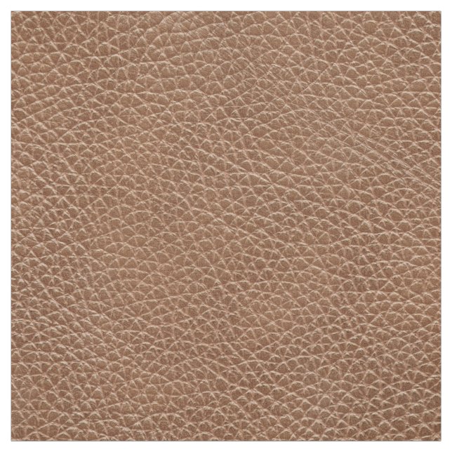 Faux Leather Natural Brown Fabric (Swatch)
