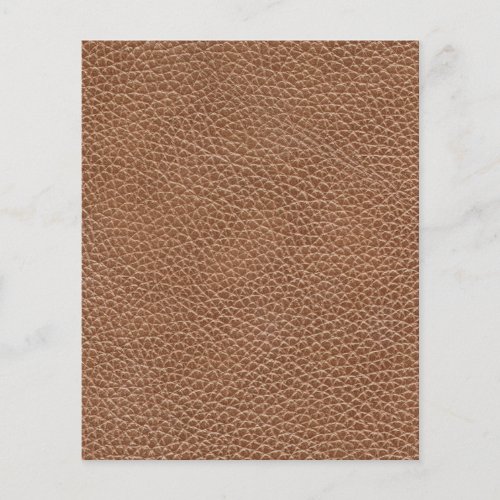 Faux Leather Natural Brown Flyer