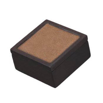 Faux Leather Natural Brown Keepsake Box by allpattern at Zazzle