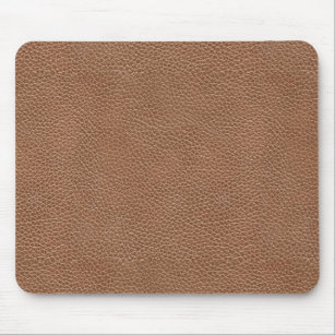 Faux Leather Natural Brown Mouse Pad